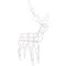 Northlight 48" Lighted White Standing Reindeer Outdoor Christmas Yard Decoration